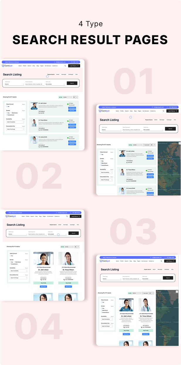 Carelyst - Medical & Doctors Directory Listing WordPress Theme - 22