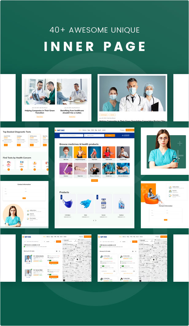 Mfine - Medical & Doctors Directory Listing HTML Template - 3