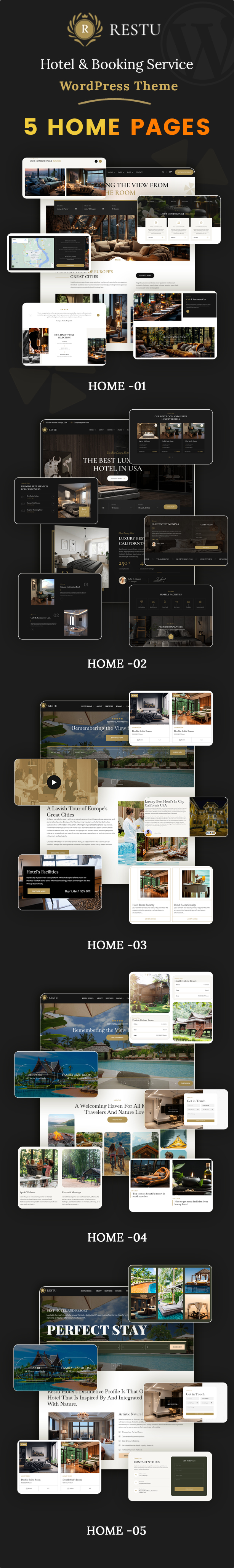 Restu - Hotel & Resort Booking WordPress Theme