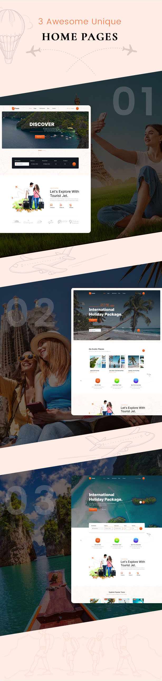 Tranel - Tour & Travel Agency HTML Template - 2